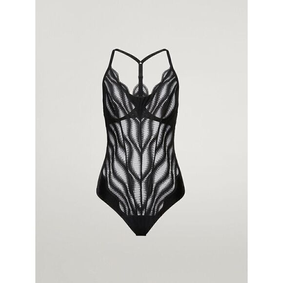 NWT Wolford Esmeralda String Body Black 8 B-cup - Picture 5 of 16